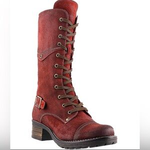 Taos Tall Crave Garnet Lace-Up Women's Boots